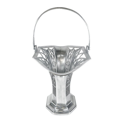Edwardian Silver Plate Reticulated Bride's Basket