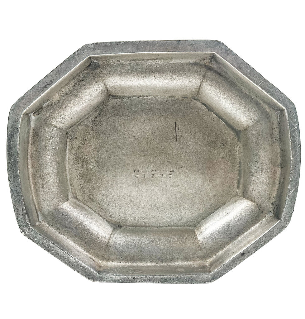 Edwardian Silver Plate Reticulated Bride's Basket