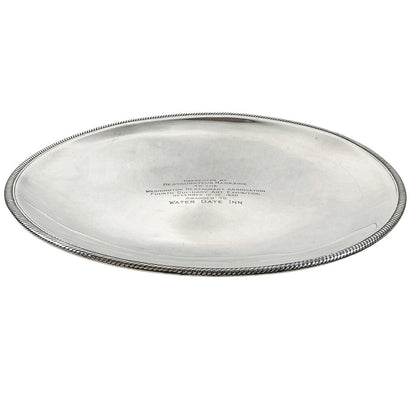 Silver Plate Washington Restaurant Association Trophy Platter