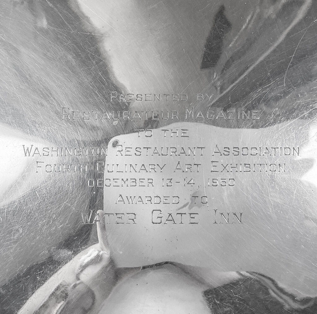 Silver Plate Washington Restaurant Association Trophy Platter