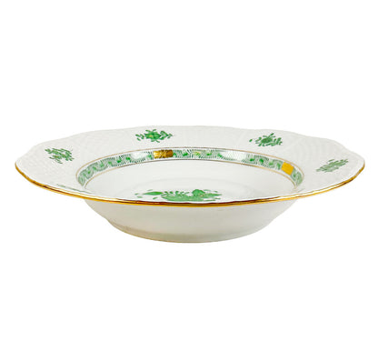 4PC Herend Green Chinese Bouquet Soup Plates