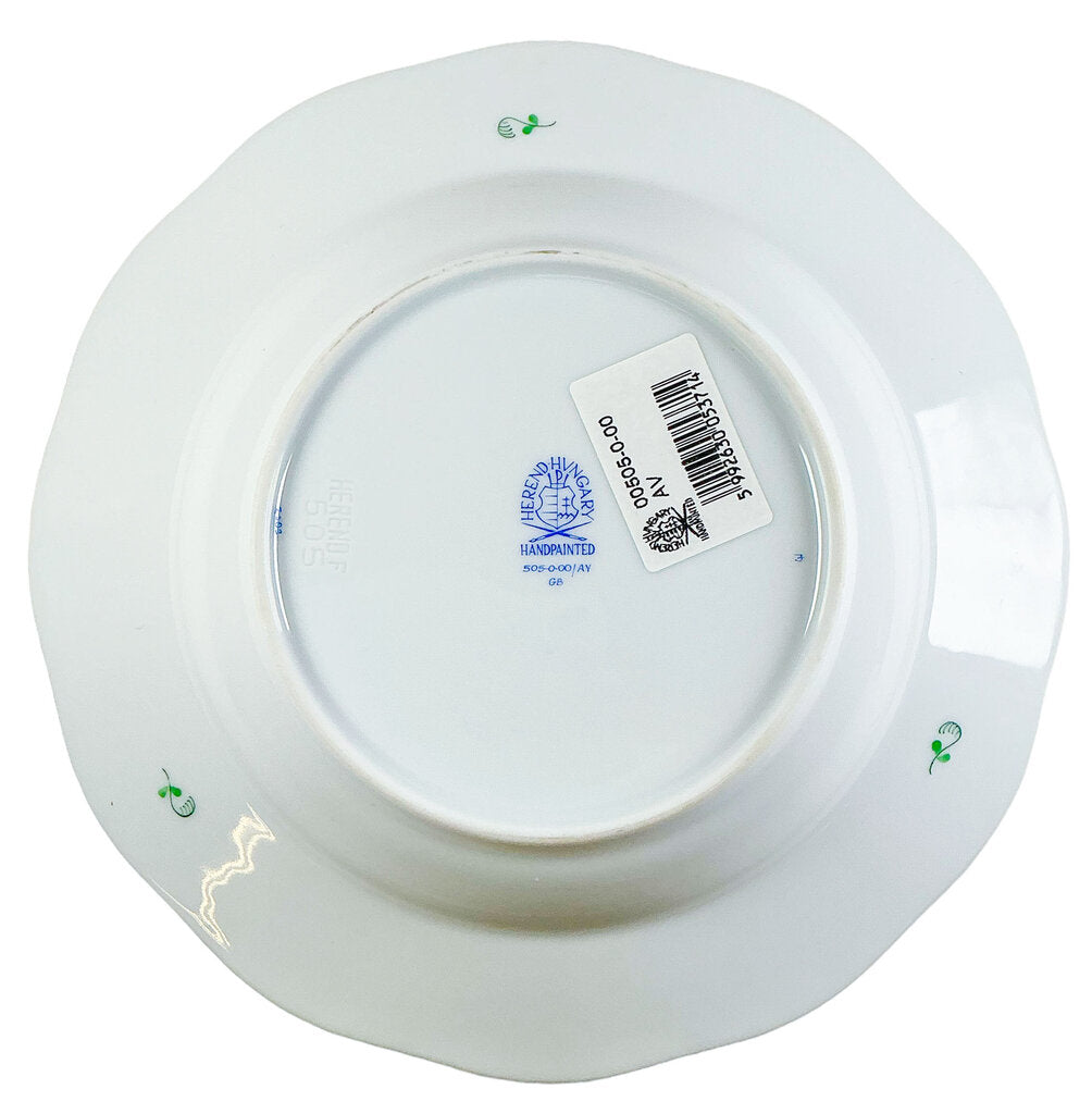 4PC Herend Green Chinese Bouquet Soup Plates