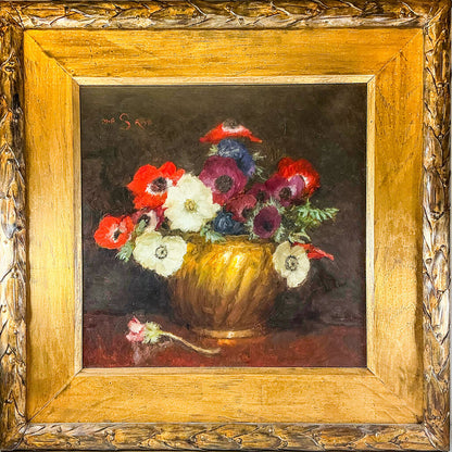 Paul Raymond Seaton, "Bouquet of Poppies", Oil on Canvas, 1999.