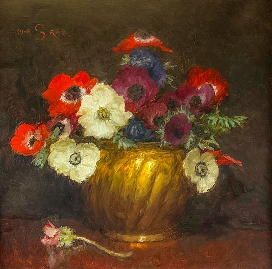 Paul Raymond Seaton, "Bouquet of Poppies", Oil on Canvas, 1999.