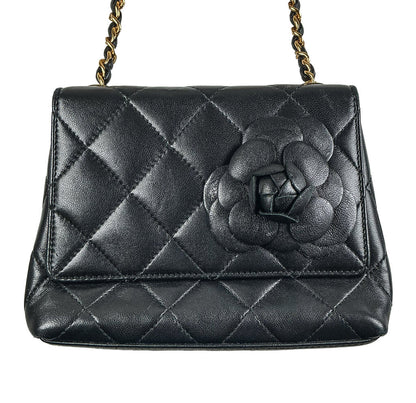 Vintage 90s Chanel Quilted Camellia Bag