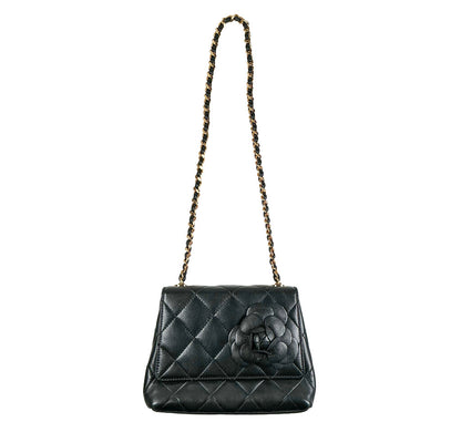 Vintage 90s Chanel Quilted Camellia Bag
