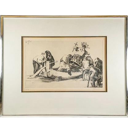 Perry Oliver, "Virgin of the Sea" Signed & Numbered Etching