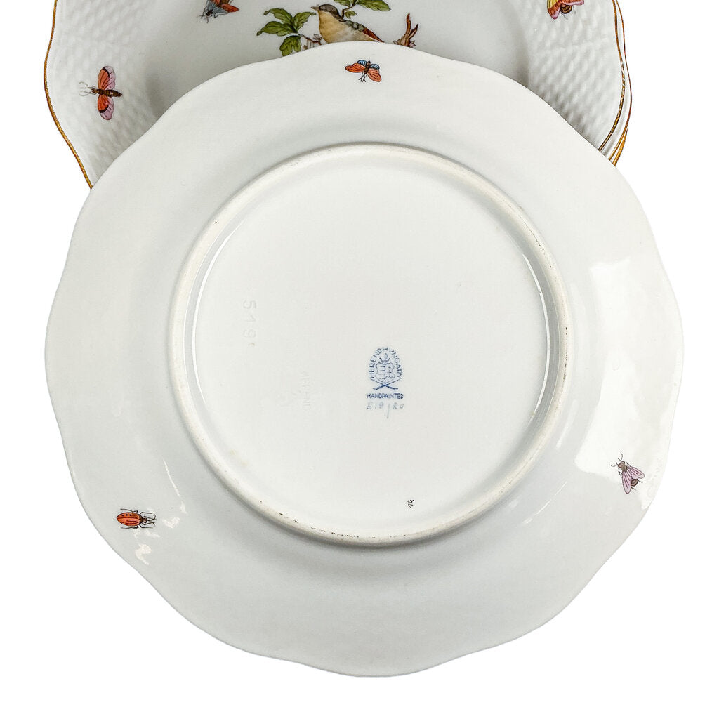 6PC Herend Rothschild Bird Salad Plates