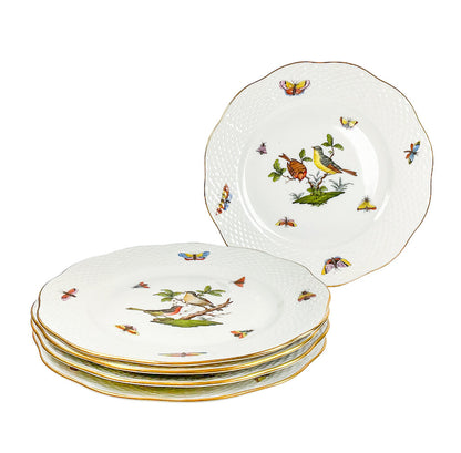 6PC Herend Rothschild Bird Salad Plates