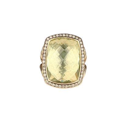 David Yurman Prasiolite Ring, Orig $2150