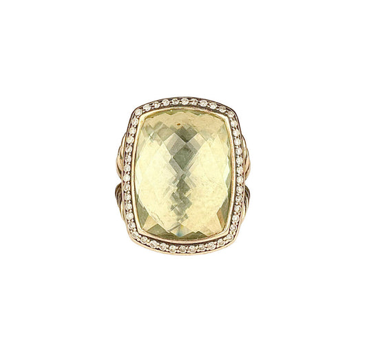 David Yurman Prasiolite Ring, Orig $2150