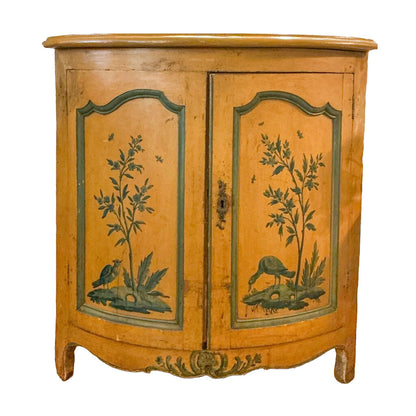 French Provincial Demilune Cabinet. Early 1900's.