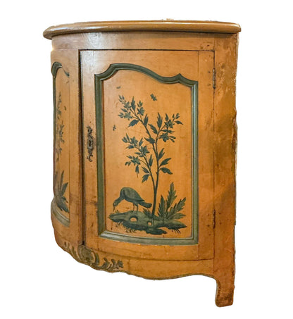 French Provincial Demilune Cabinet. Early 1900's.