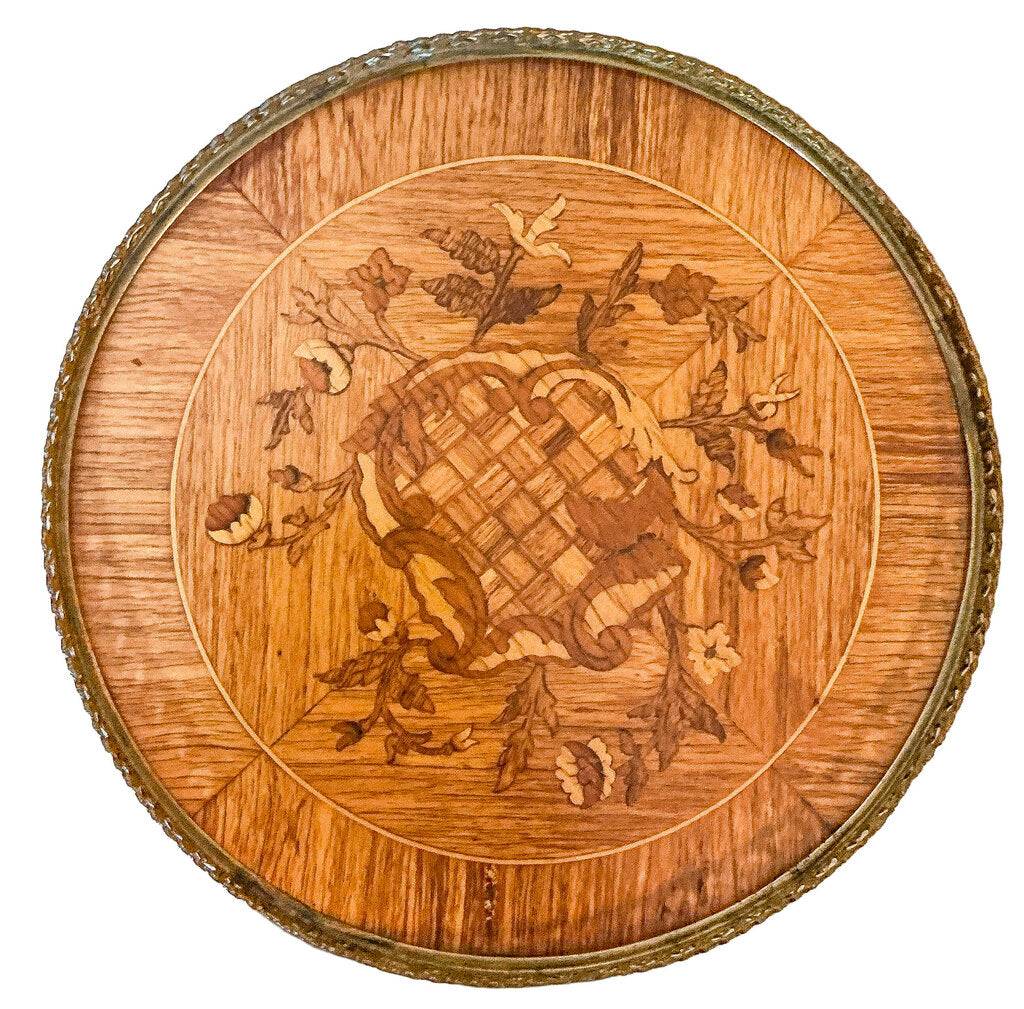Pair of Louis XV Style Marquetry Side Tables