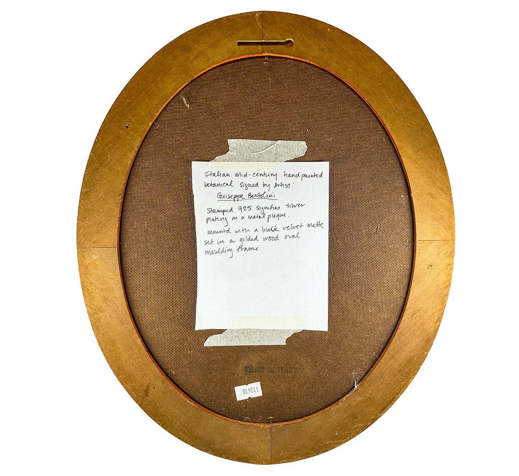 Mid-Century Italian Enameled Sterling Plaque