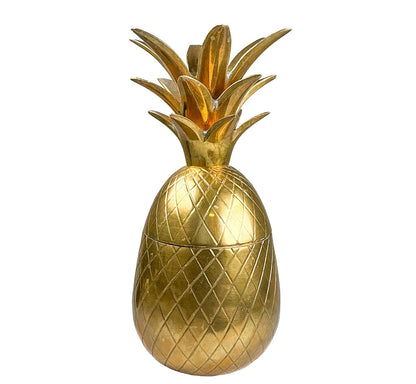 Brass Pineapple Lidded Container