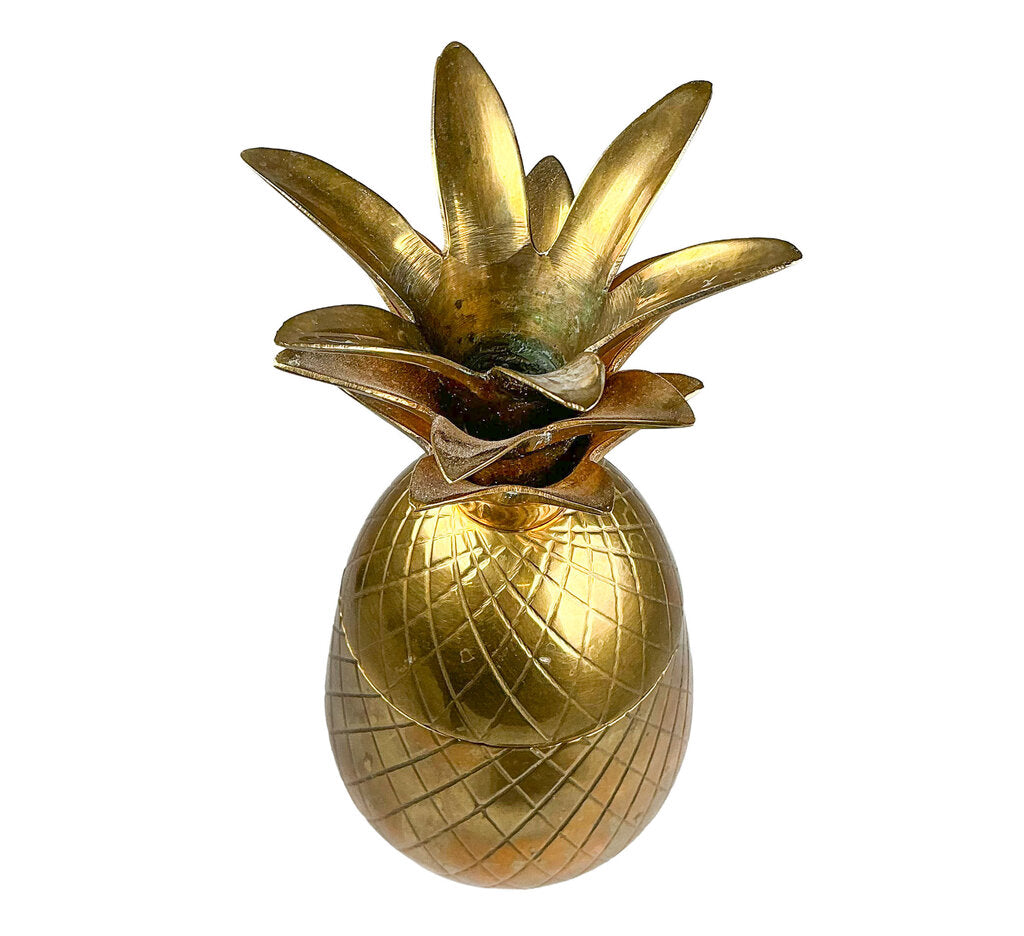 Brass Pineapple Lidded Container