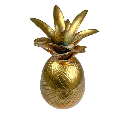 Brass Pineapple Lidded Container