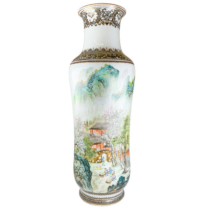 Mid Century Studio 567 Handpainted Porcelain Vase.