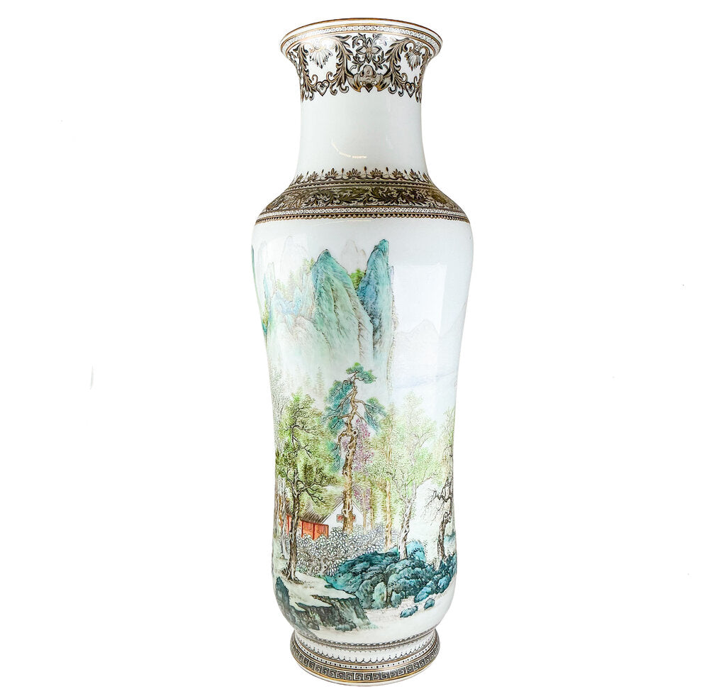 Mid Century Studio 567 Handpainted Porcelain Vase.