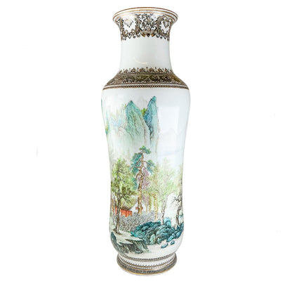 Mid Century Studio 567 Handpainted Porcelain Vase.