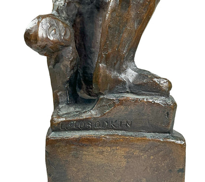 Louis Slobodkin, Young Abe Lincoln Rail Joiner, Bronze Cast