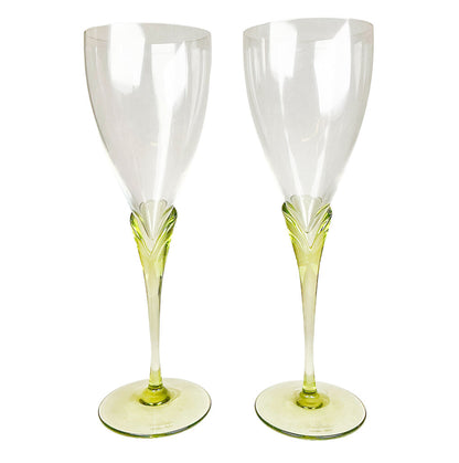 PAIR Rosenthal Papyrus Wine Glasses