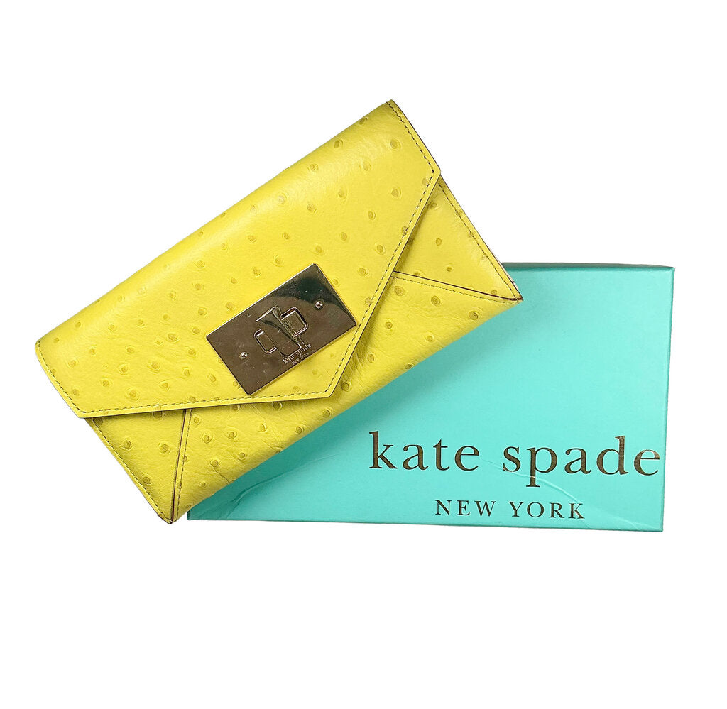 Kate Spade NY Cindy Post Street Lime Wallet