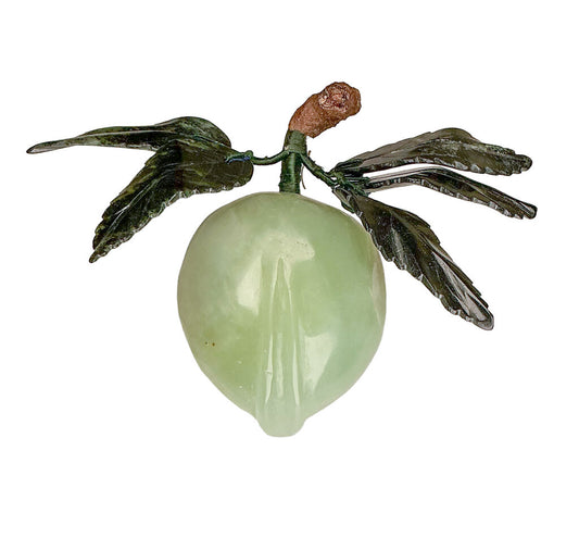 Celadon Jade Statue of a Peach - Opportunity Shop DC