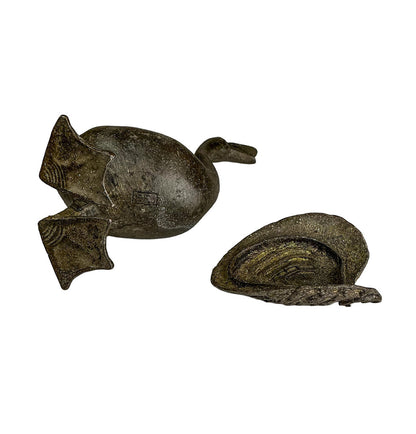 Antq Copper Cast Duck Incense Burner