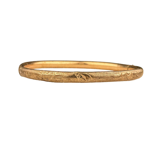 Antique Child's Bangle, 12k Gold Fill