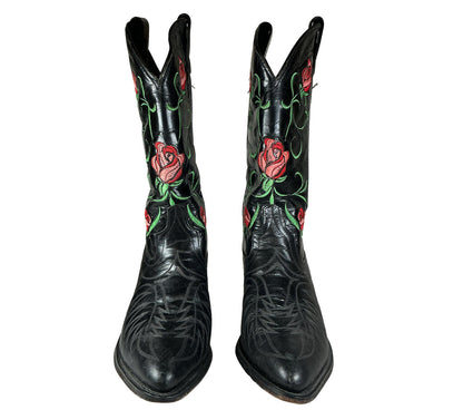 Dan Post Rose Embroidered Cowboy Boots