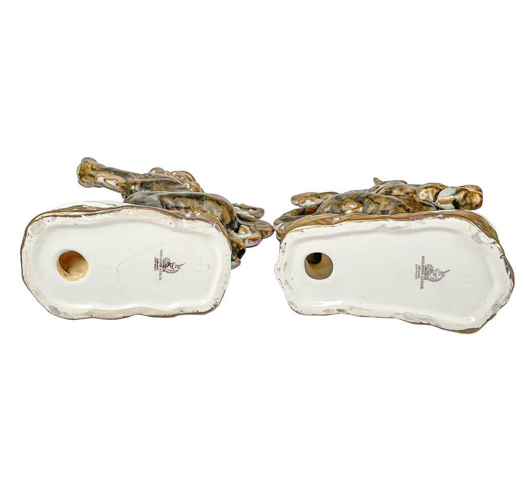 PAIR Wedgewood & Co Ltd Lion & Unicorn Bookends