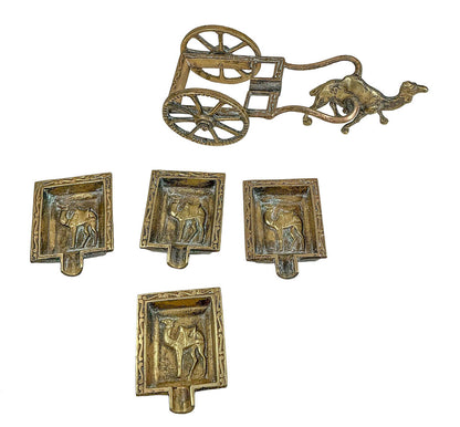 Vntg Camel Cart Ashtray