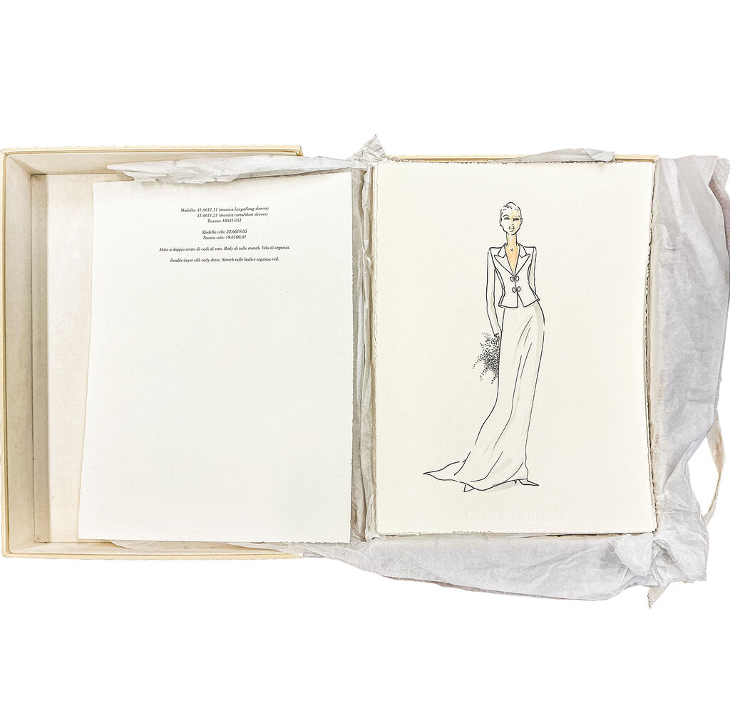 1991 Giorgio Armani Wedding Client Portolio