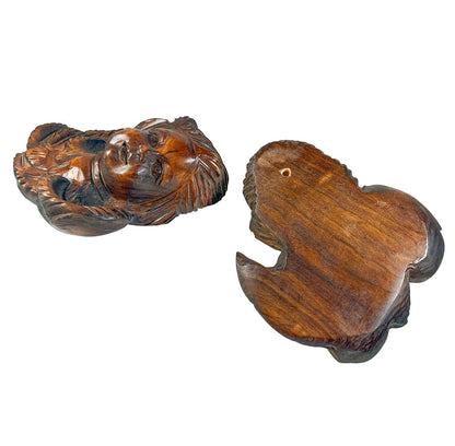 PAIR Antq French Carved Wood Cherubs