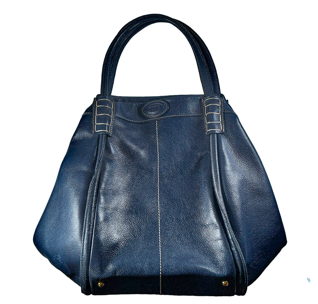 Tod's Navy Shade Leather Tote