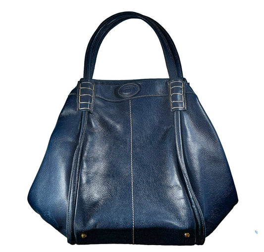 Tod's Navy Shade Leather Tote