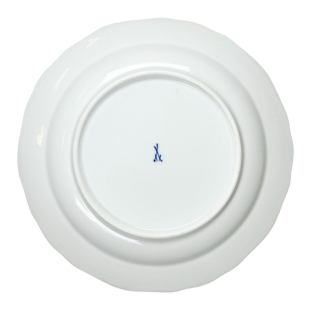 Antq Meissen Fruit Plate w/ Botanical Border