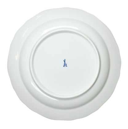 Antq Meissen Fruit Plate w/ Botanical Border