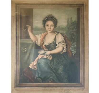 S. Arlent Edwards, "Louis De Bourbon", Color Mezzotint