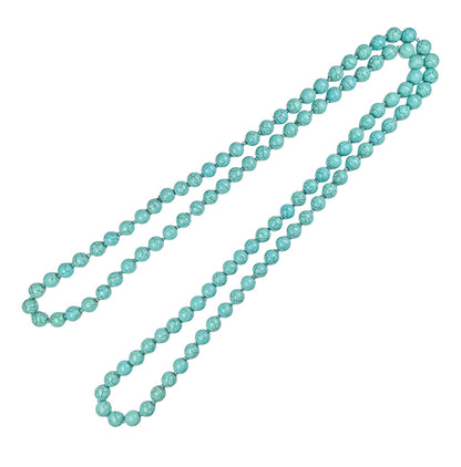 Turquoise Bead Rope Necklace