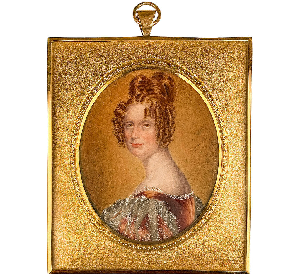 Henry Collen, Framed Miniature Portrait, Oil 1832.