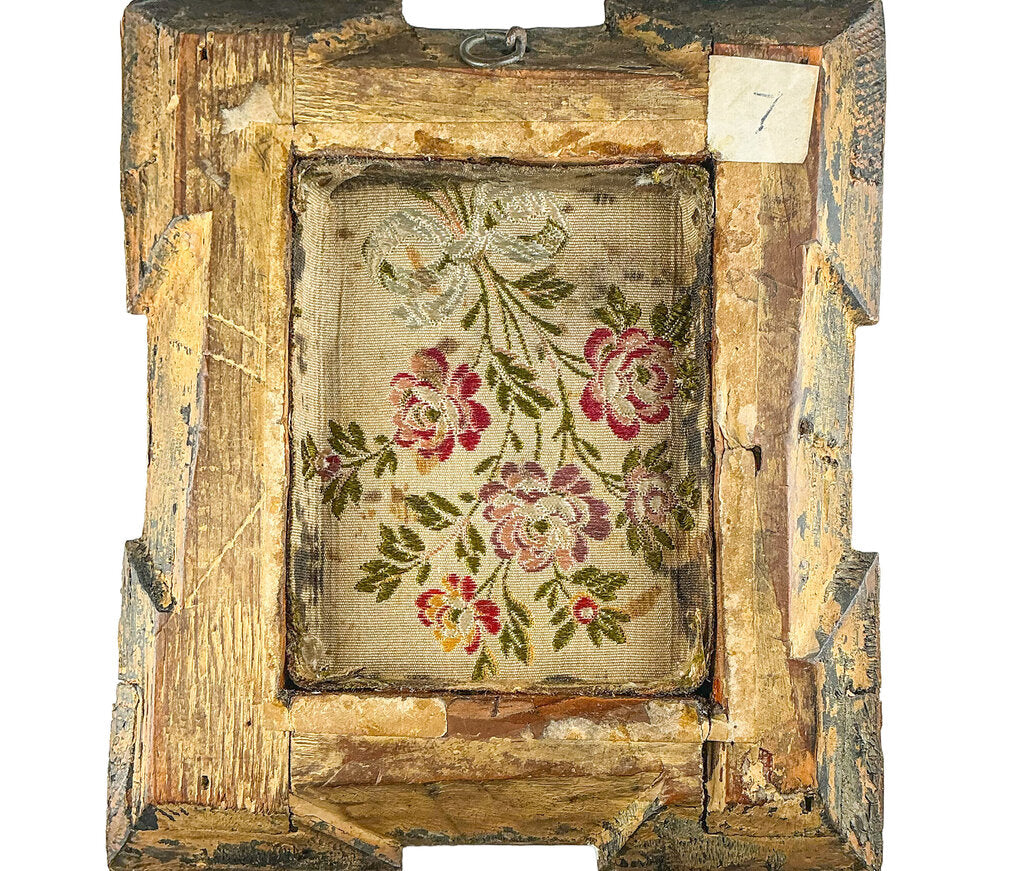 19th Cent. European Miniature, Oil on Bone.