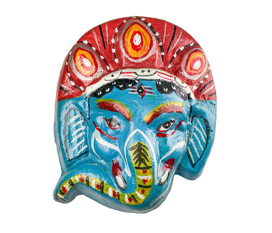 Paper Mache Ganesha Wall Mask - Opportunity Shop DC