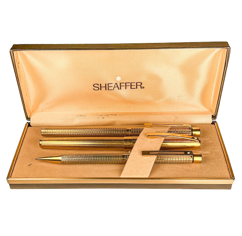 Sheaffer Targa 1007 Gold Plate 3PC Set