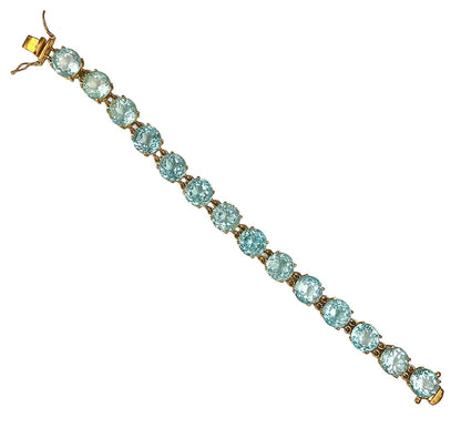 Sterling Silver & Topaz Bracelet