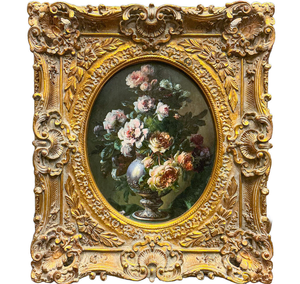 Unsigned, Late 19th century Continental, Oil on panel in Rococco style frame - Opportunity Shop DC