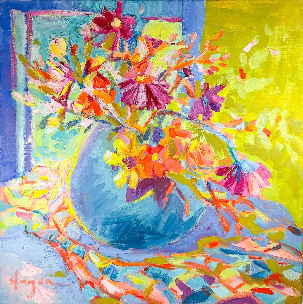 Dorothy Fagan, Summer Bloomers II, 2014 Oil on Canvas