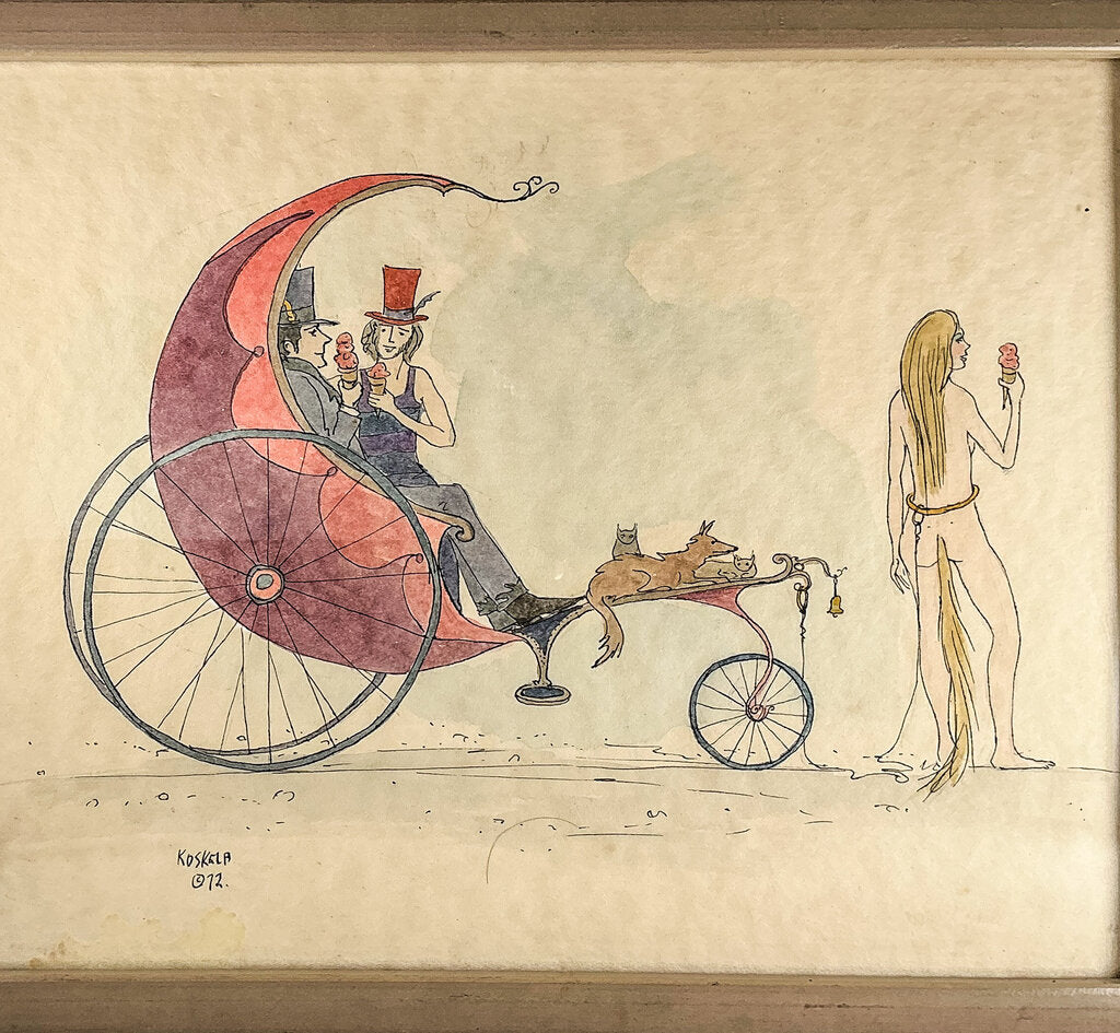 Kenneth Koskela, The Ten Cent Cone, Watercolor